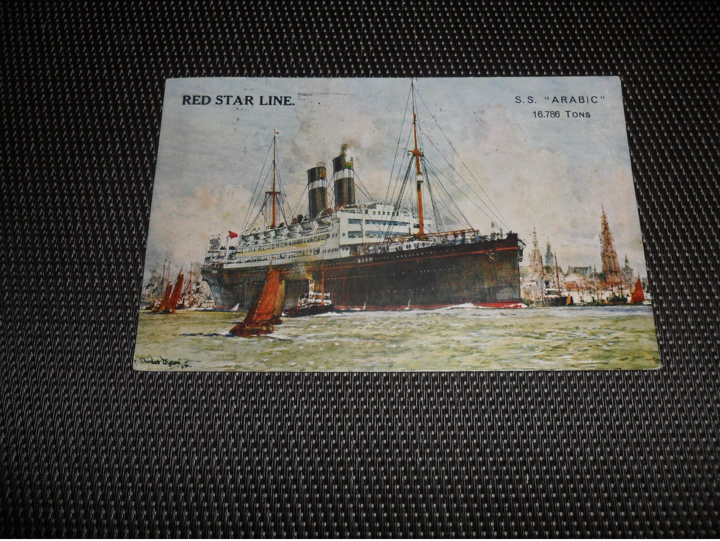 Bateau ( 77 )  Boot   Schip Paquebot   :   " Arabic  "   Red Star Line - Dampfer