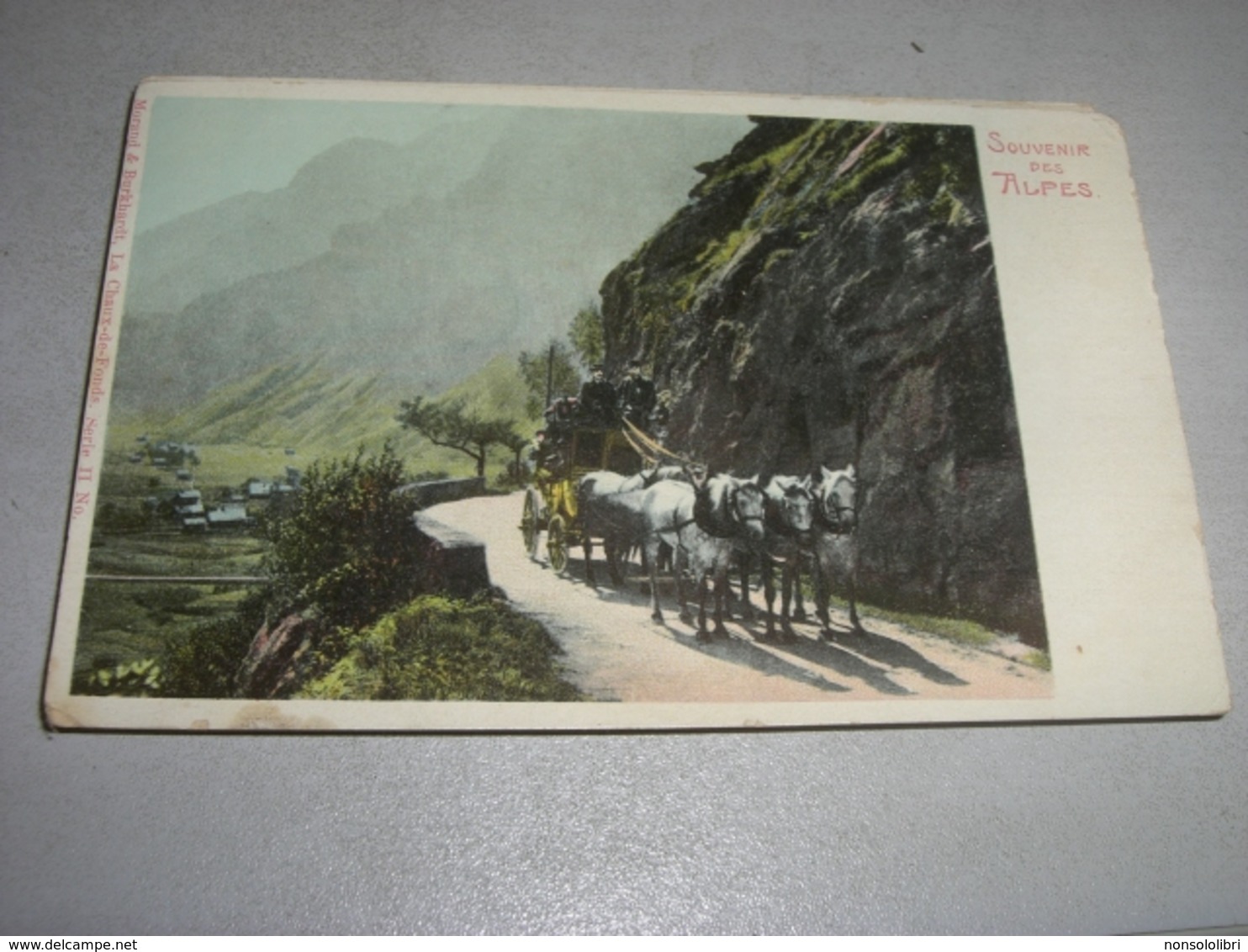 CARTOLINA SOUVENIR DES ALPES - Altri & Non Classificati