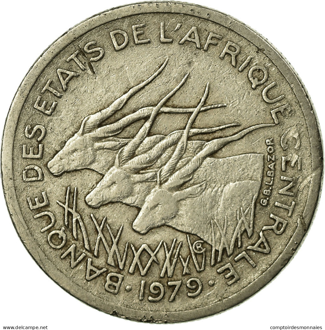 Monnaie, États De L'Afrique Centrale, 50 Francs, 1979, Paris, TTB, Nickel - Cameroun