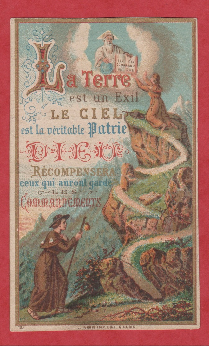 Image Pieuse - SANTINO - Holly Card - N° 233 - 1887 - Superbe - Images Religieuses