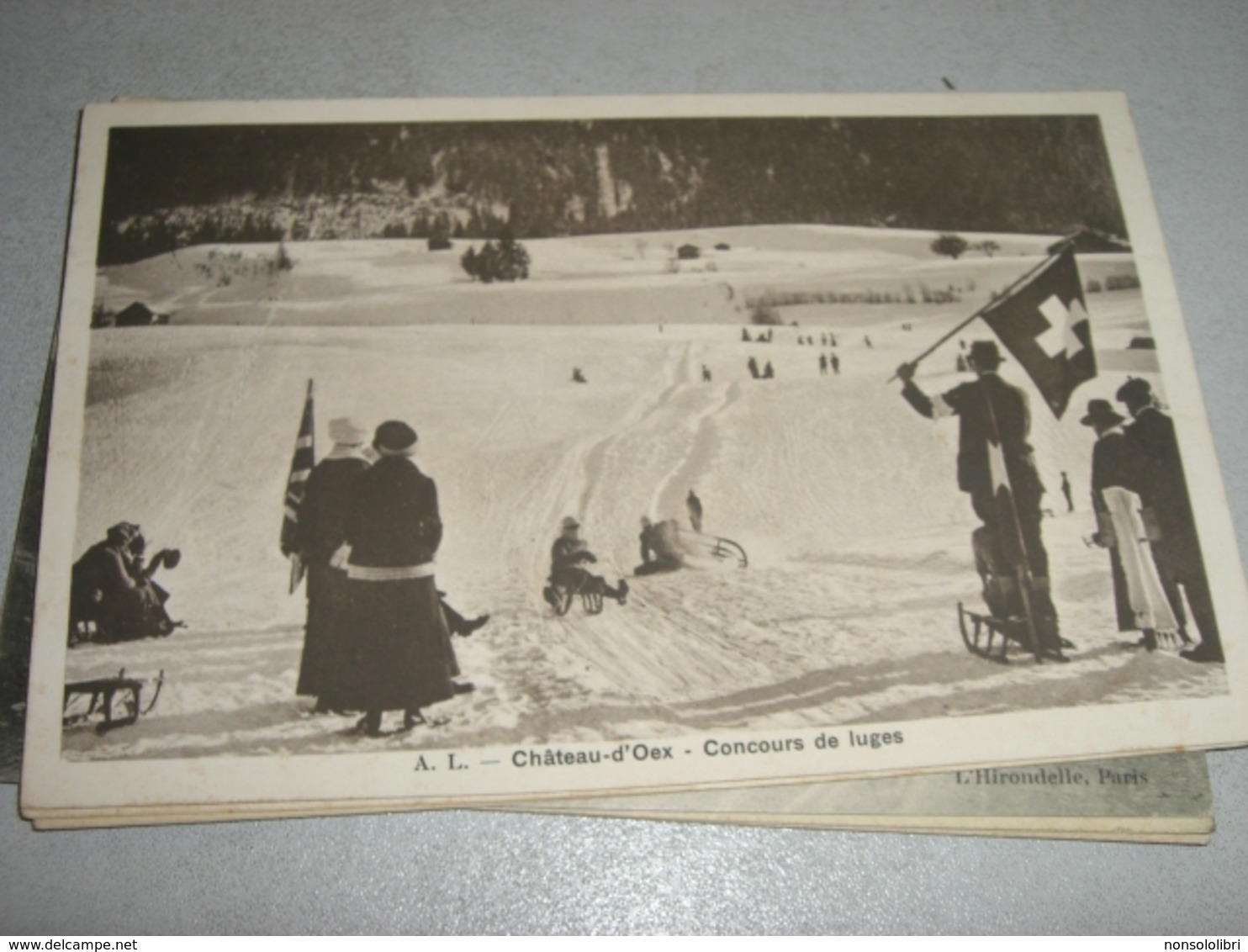 CARTOLINA CHATEAU D'OEX -CONCOURS DE LUGES 1917 - Altri & Non Classificati