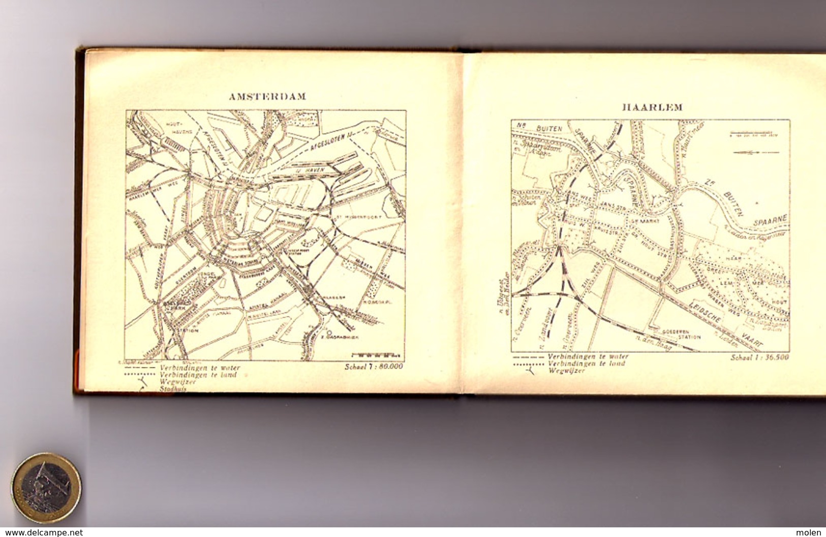 SLEESWIJK ‘S ZAK-ATLAS Van NEDERLAND Voor WANDELAARS WIELRIJDERS En AUTO FIETSER Ca1933 Geschiedenis BUSSUM FIETSEN Z327 - Antique