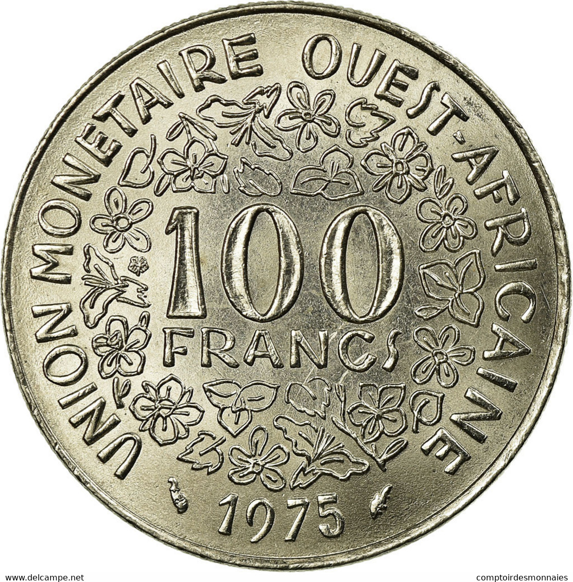 Monnaie, West African States, 100 Francs, 1975, SUP, Nickel, KM:4 - Côte-d'Ivoire