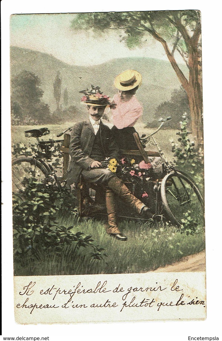 CPA - Carte Postale-Belgique - Couple : Il Est Préférable De Garnir Le Chapeau D'un Autre ...VM4696 - Couples