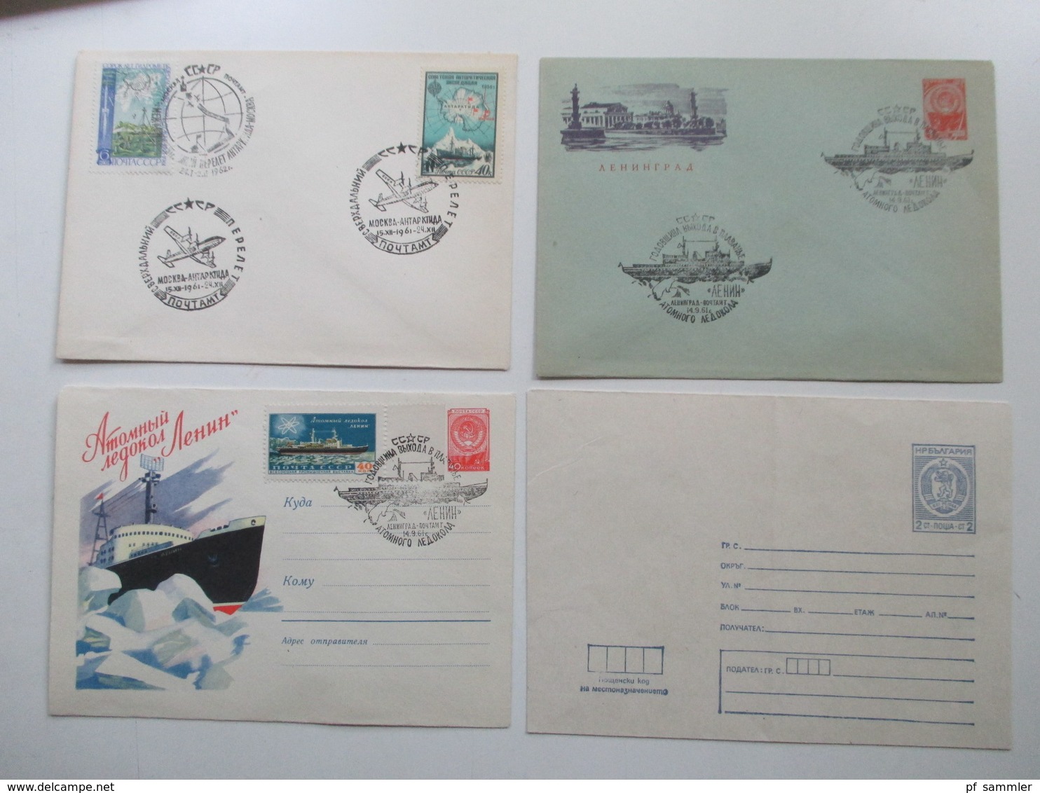 UDSSR 1950er Jahre - 1990 GA / Belege / Motivumschläge / Einschreiben / Antarktis / Polarpost Insgesamt 316 Belege! - Sammlungen (ohne Album)