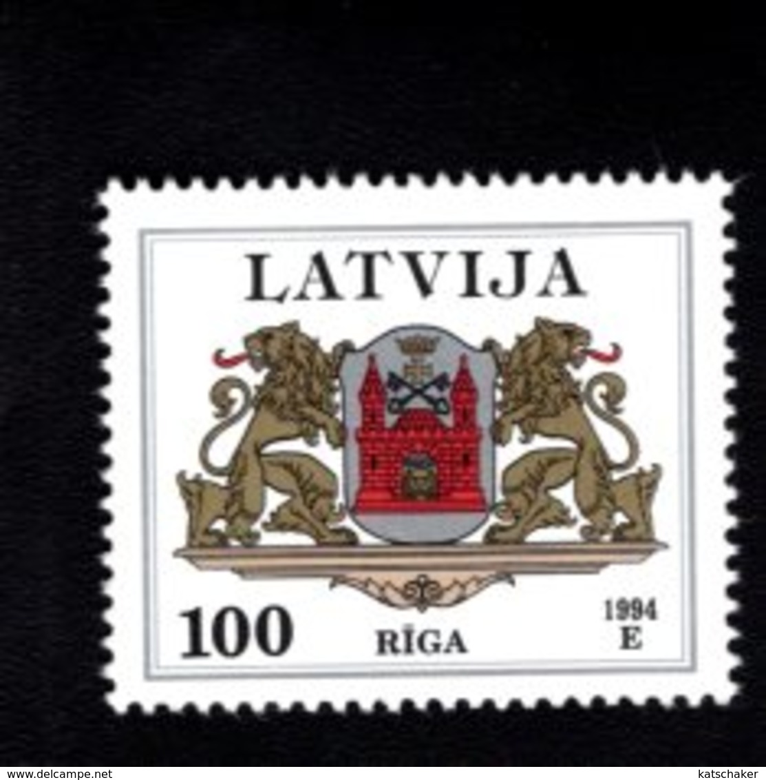 802388447 1994 SCOTT 377 POSTFRIS MINT  NEVER HINGED EINWANDFREI (XX)  PROVINCIAL MUNCIPAL ARMS - RIGA - Lettonie