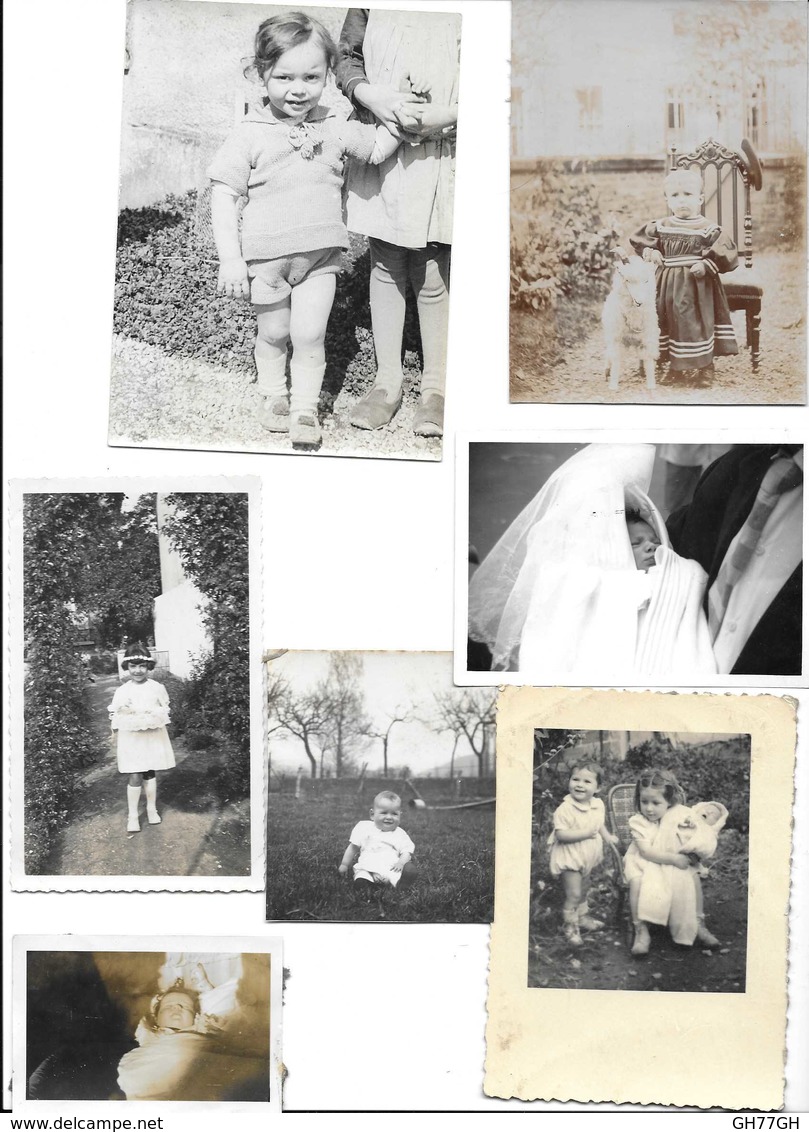 LOT 22 PHOTOS Anciennes -enfants -FRANCE - Anonymous Persons