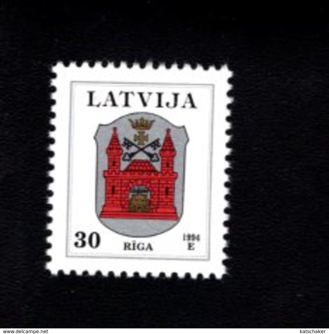 802389599 1994 SCOTT 374 POSTFRIS MINT  NEVER HINGED EINWANDFREI (XX)  PROVINCIAL MUNCIPAL ARMS - RIGA - Lettonie