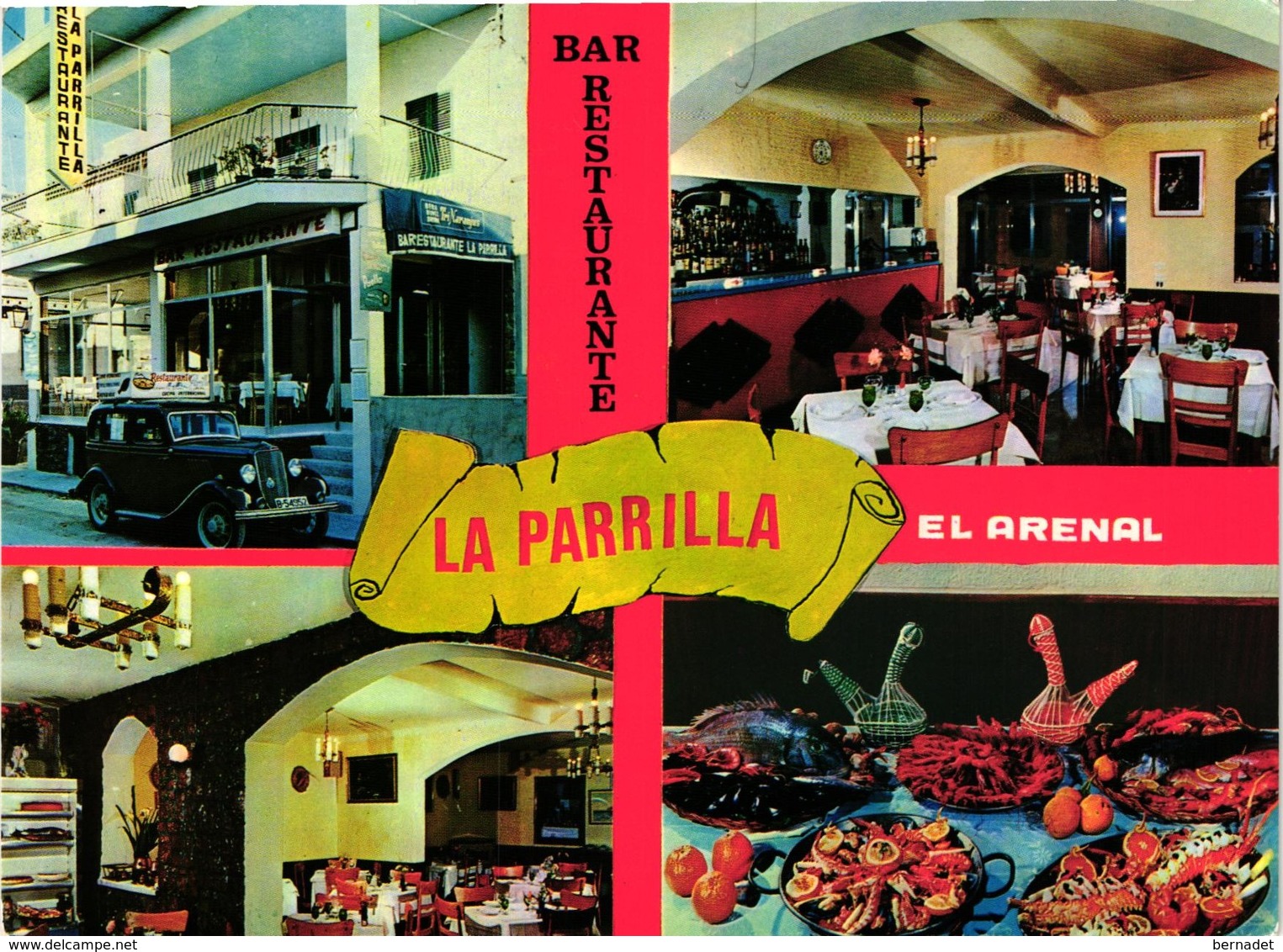 MALLORCA .. EL ARENAL .. RESTAURANT LA PARRILLA ..  VOITURE FORD ?? - Otros & Sin Clasificación