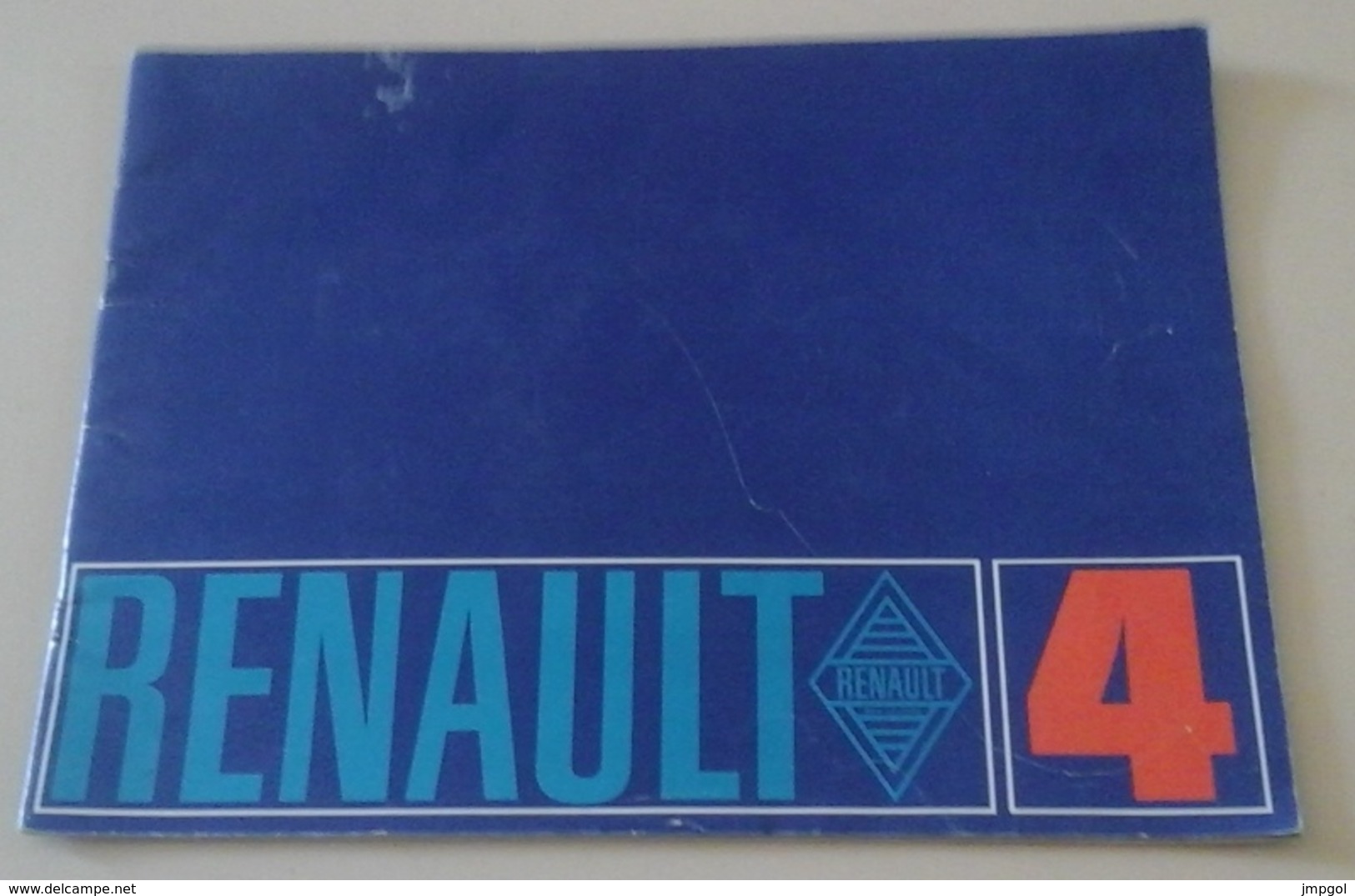 Plaquette Publicitaire Renault 4 1968 - Reclame