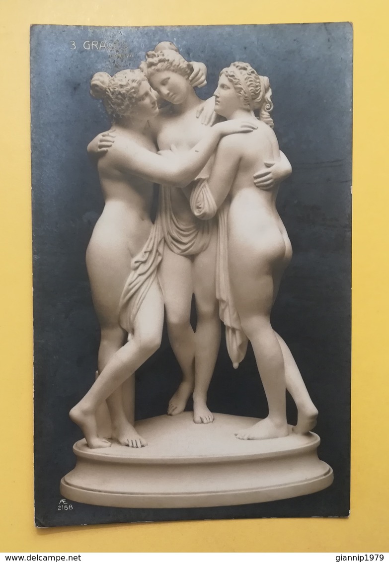 CARTOLINA POSTCARD GERMANIA DEUTSCHE NUOVA SCULTURE STATUA GRACES CANOVA - Sculture