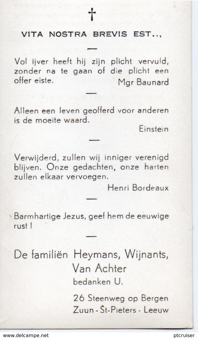 ZUUN ST-PIETERS-LEEUW DOKTER CONGO BOSONDJO HEYMANS - Religion & Esotérisme