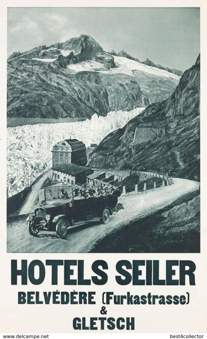 @@@ MAGNET - Hotels Seiler - Belvédère (Furkastrasse) & Gletsch - Publicitaires