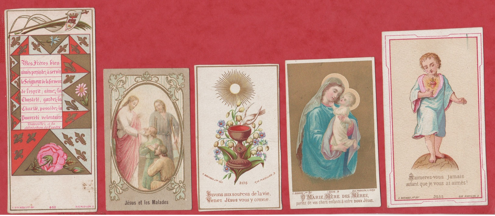 Image Pieuse - SANTINO - Holly Card - N° 282 - 5 Pc - Images Religieuses