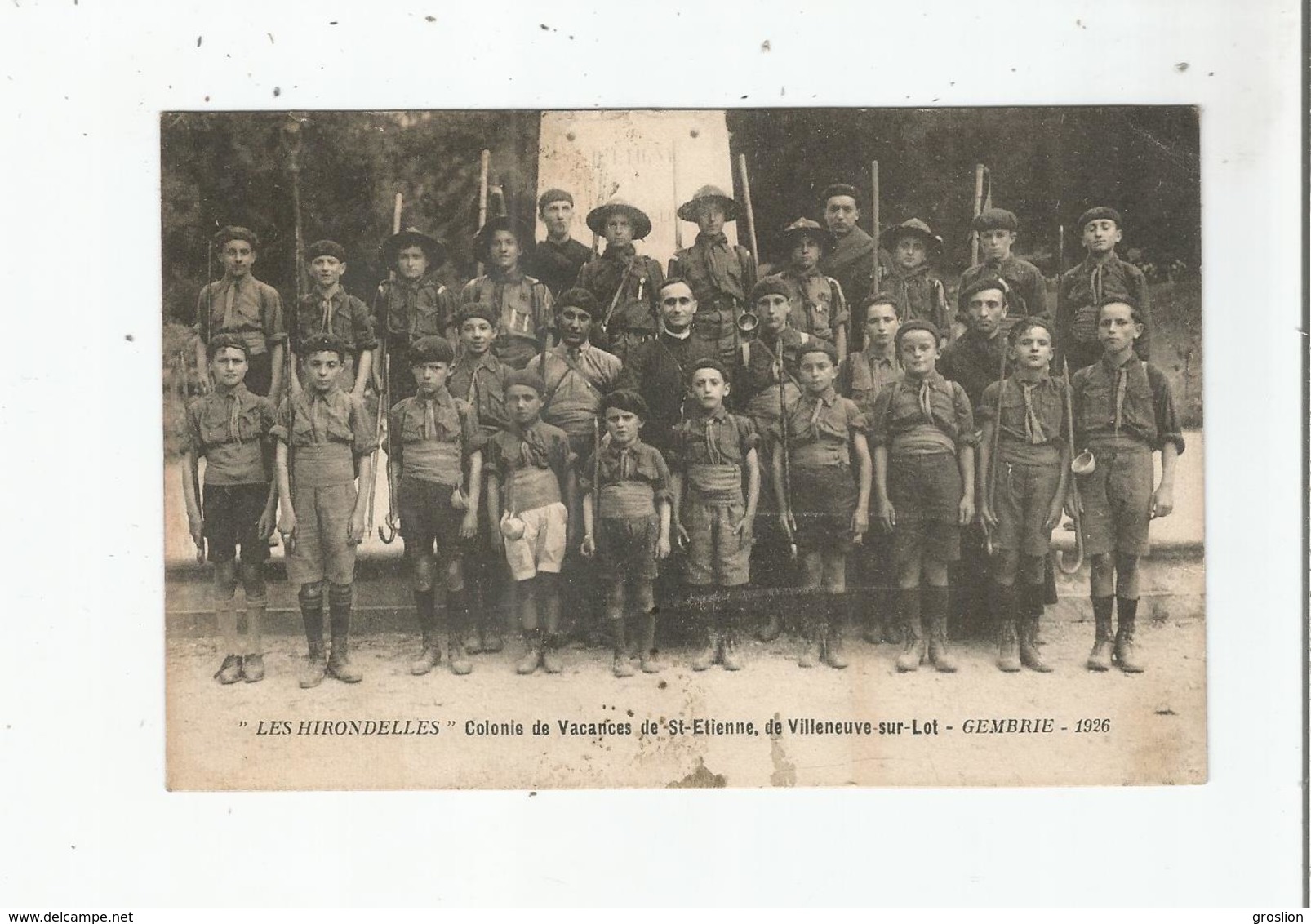 GEMBRIE (HAUTES PYRENEES) LES HIRONDELLES COLONIE DE VACANCES DE ST ETIENNE DE VILLENEUVE SUR LOT 1926 - Sonstige & Ohne Zuordnung