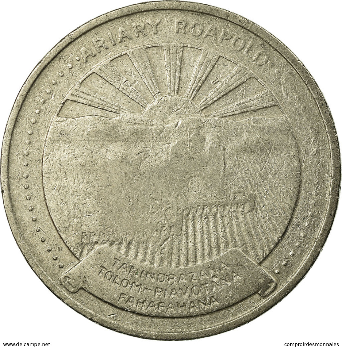 Monnaie, Madagascar, 20 Francs, 4 Ariary, 1978, Paris, TTB, Aluminum-Bronze - Madagascar