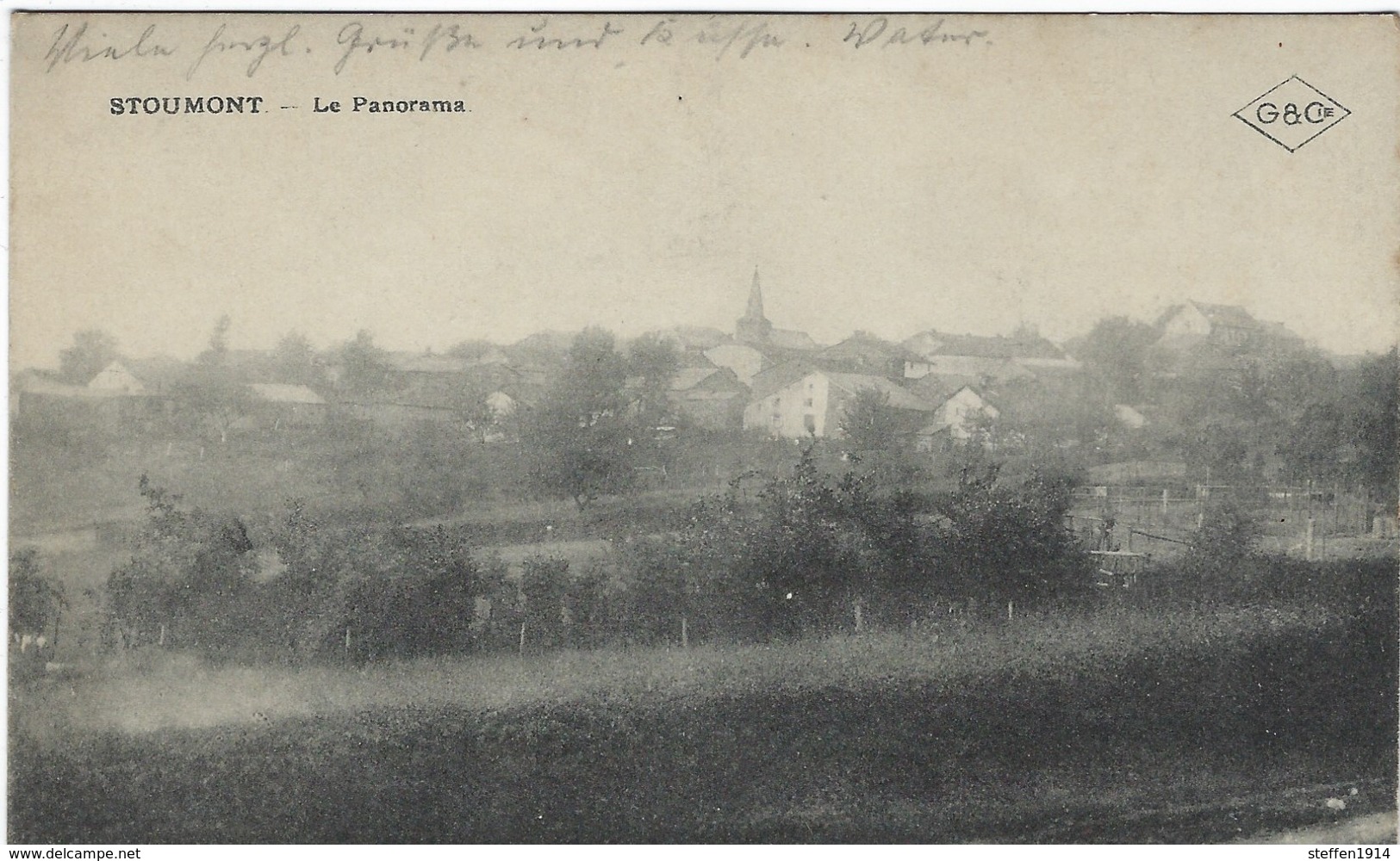 CPA -   Stoumont - Panorama - Allemande Feldpost  1914 - Andere & Zonder Classificatie