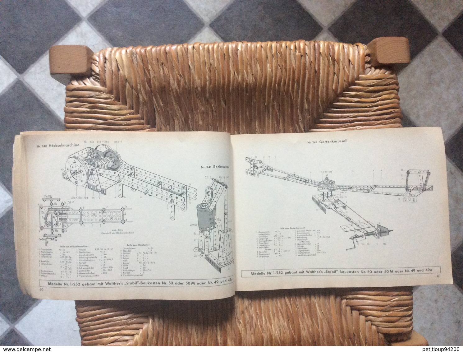 CATALOGUE JEU DE CONSTRUCTION STABIL  Walther & Co.  BERLIN-NEUKOLLN  Année 1956