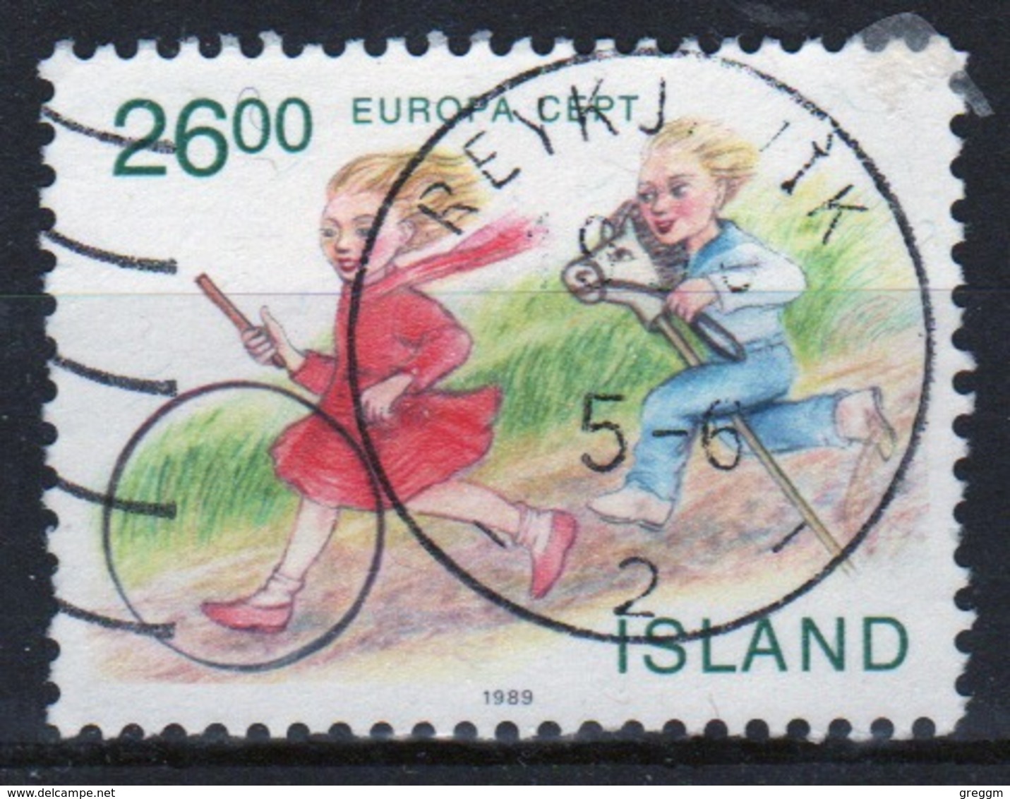 Iceland 1989 Single 26k Stamp From The Europa Childrens Toys Set. - Used Stamps