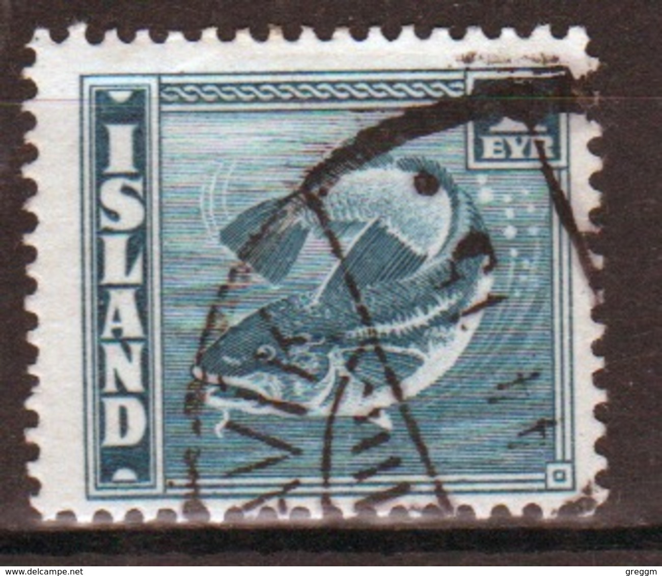 Iceland 1939 Single 1e Stamp From The Atlantic Cod Set. - Used Stamps