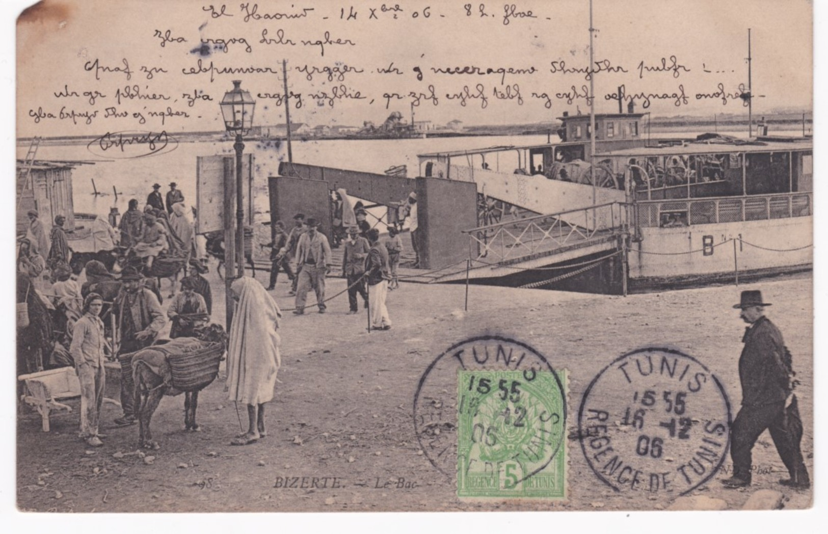 Tunisie - BIZERTE -  Le Bac - 1906 - Etat - Tunisie