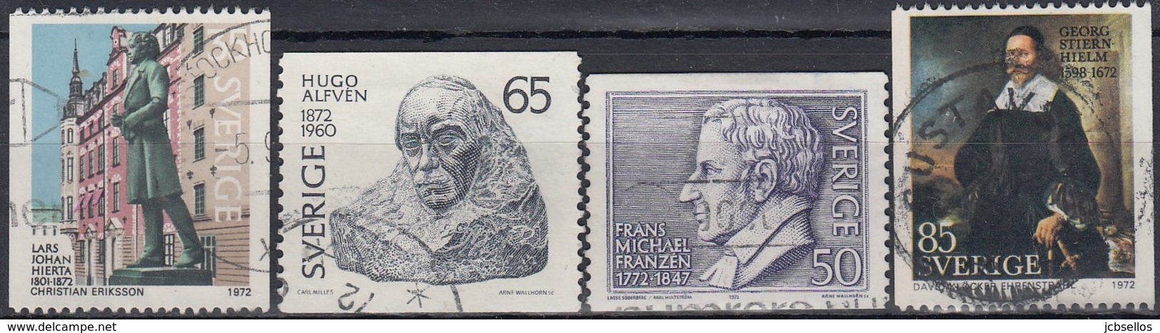 SUECIA 1972 Nº 721/24 USADO - Used Stamps