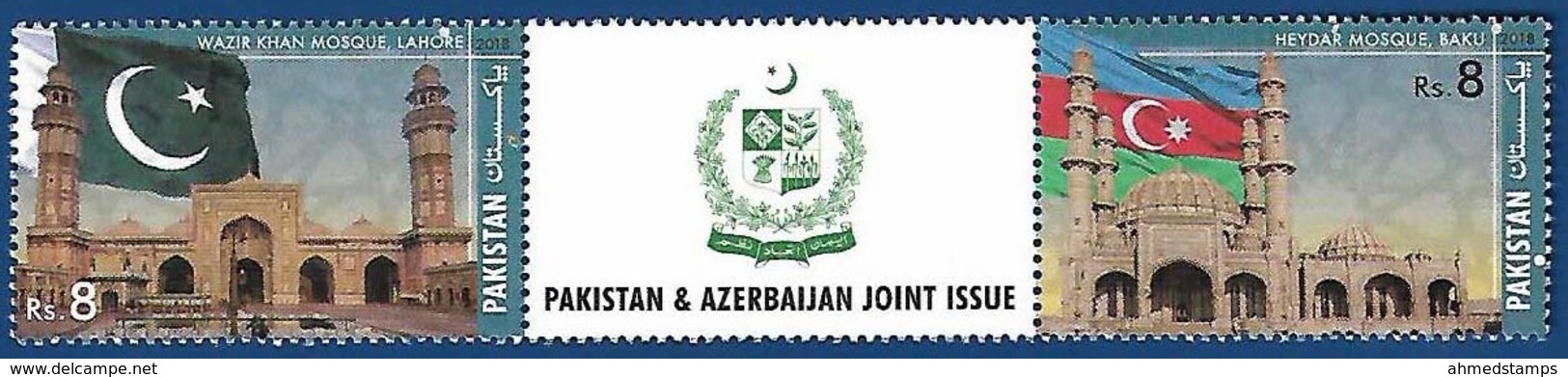 PAKISTAN MNH 2018 JOINT ISSUE WITH AZERBAIJAN FLAG - Pakistan