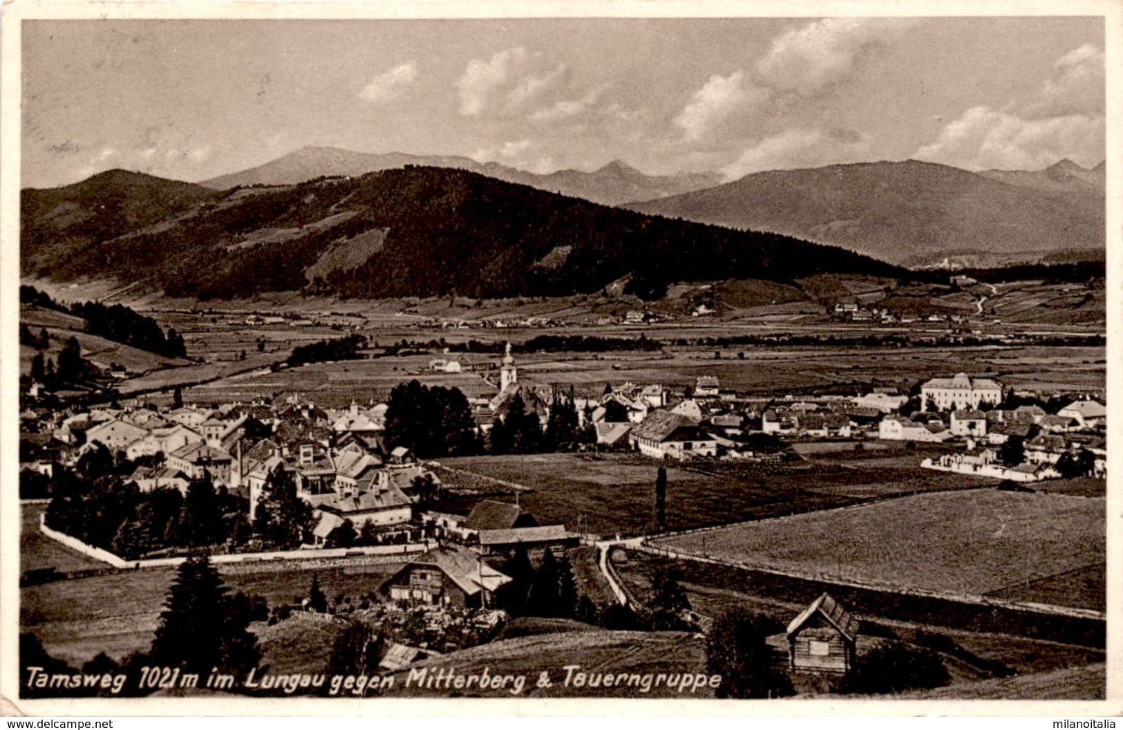 Tamsweg Im Lungau Gegen Mitterberg & Tauerngruppe (14854) * 23. 7. 1936 - Tamsweg