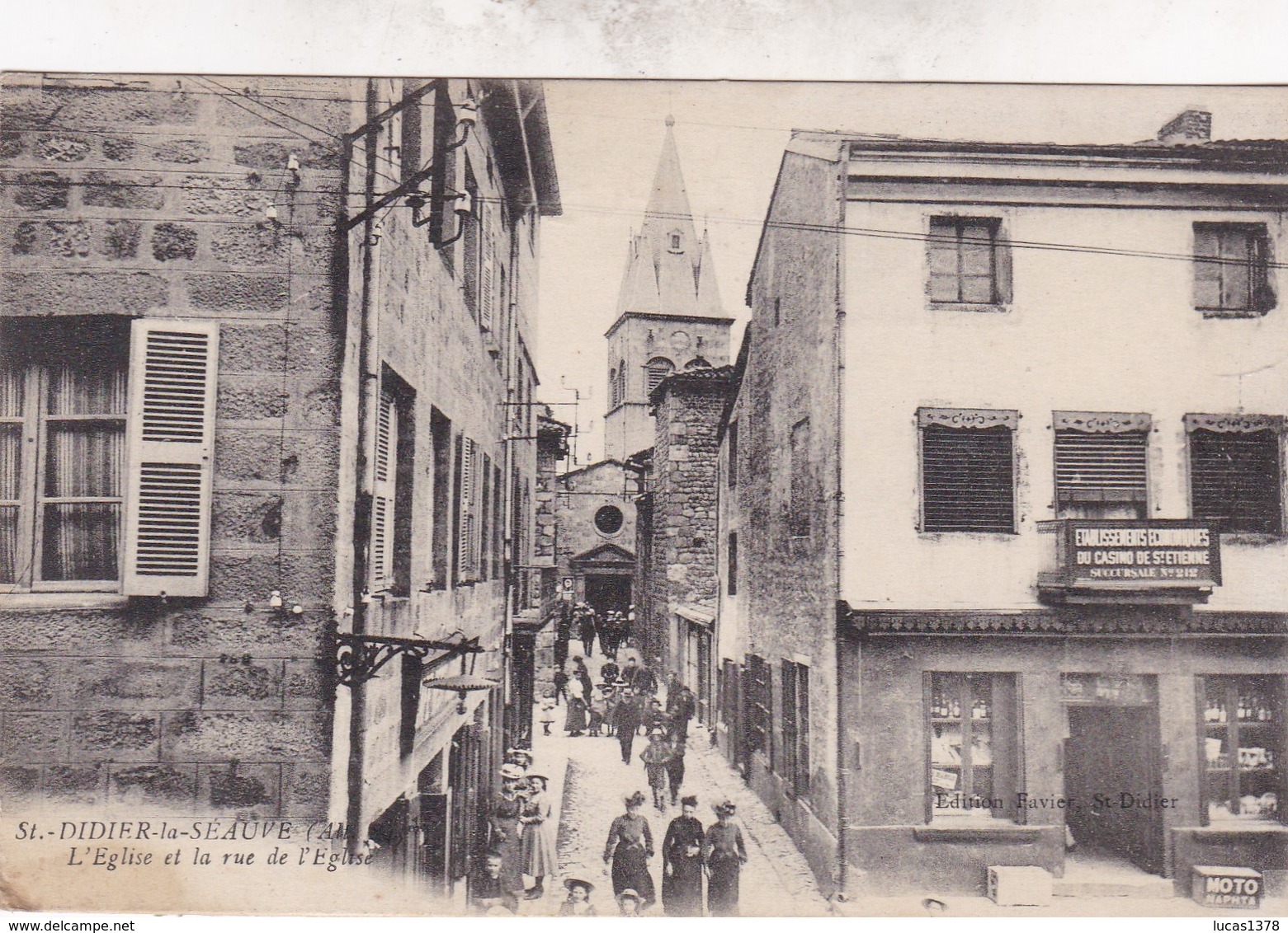 43 / SAINT DIDIER LA SEAUVE / L EGLISE ET LA RUE DE L EGLISE - Saint Didier En Velay