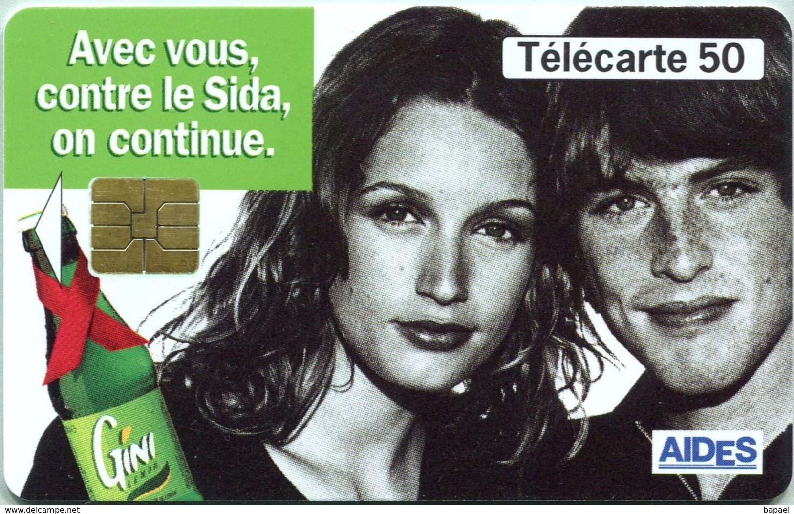 Télécarte Réf Pho 0665 (1996) - Thème Associations - Avec Vous Contre Le Sida ... (Recto-Verso) - 1996