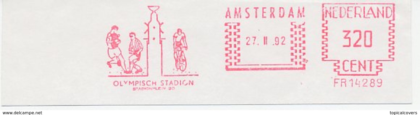 Meter Cut Netherlands 1992 Olympic Stadium Amsterdam - Football - Cycling - Sonstige & Ohne Zuordnung