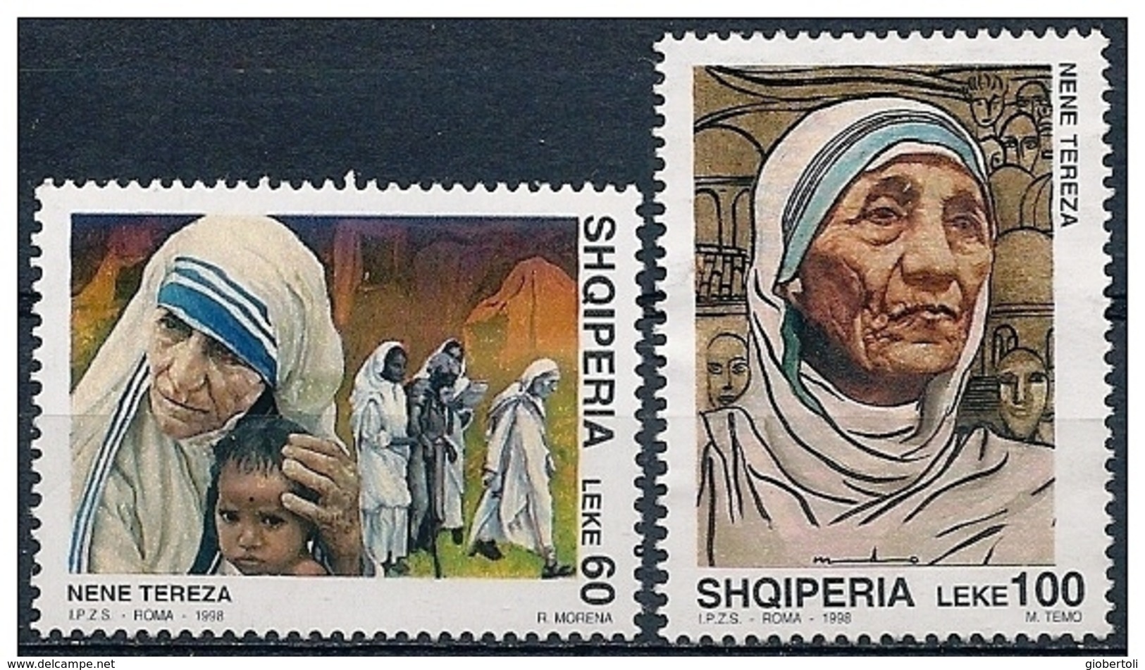 Albania/Albanie: Maria Teresa Di Calcutta, Maria Teresa Of Calcutta, Maria Teresa De Calcutta - Nobelprijs