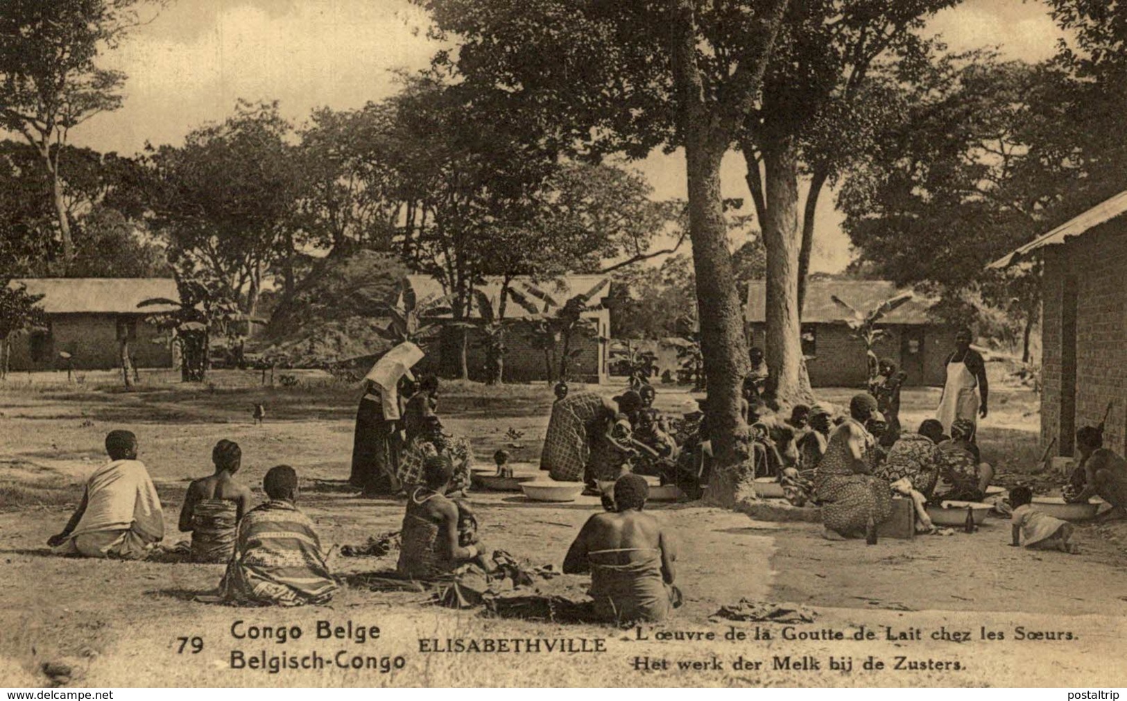 Congo Belge - Elisabethville - L'oeuvre De La Goutte De Lait Chez Les Soeurs - Congo Belga