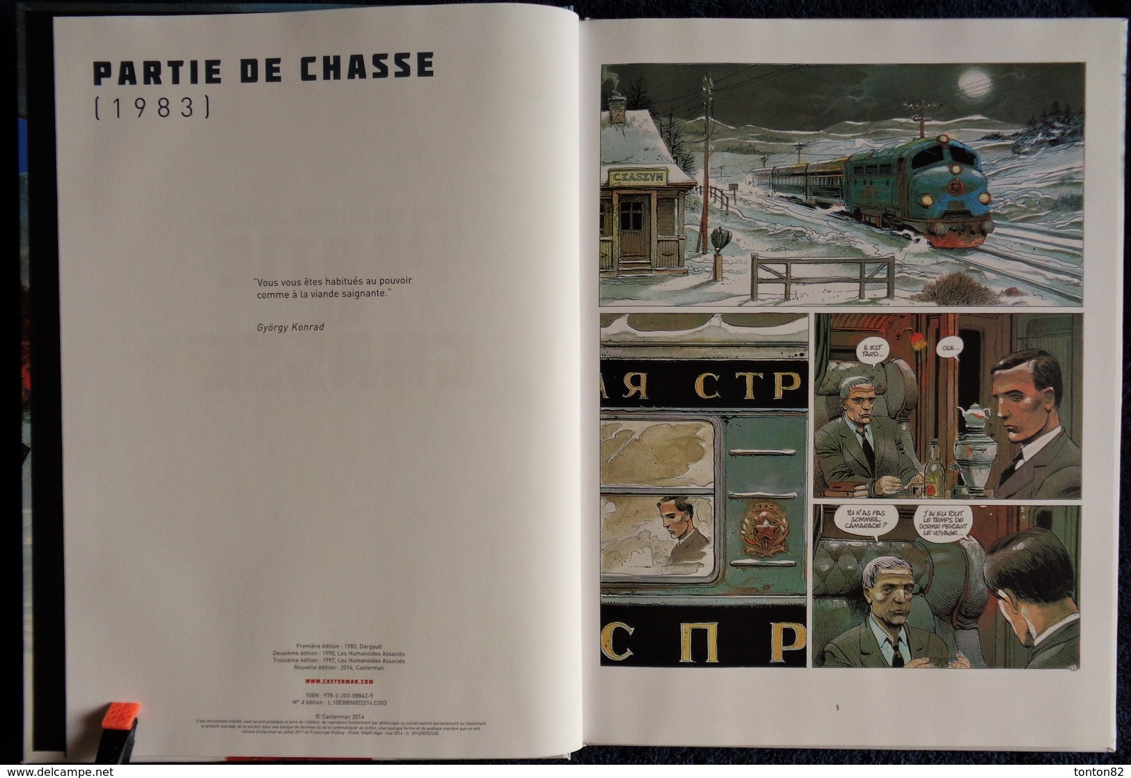 Enki Bilal - Pierre Christin - Partie De Chasse - Casterman - ( 2014 ) . - Bilal