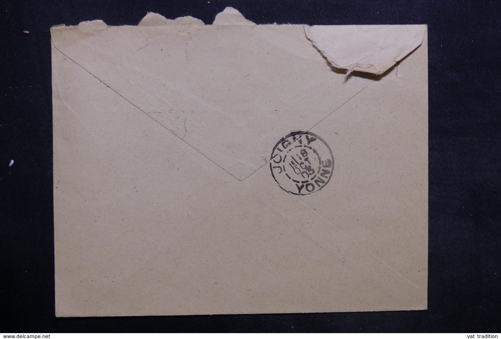 FRANCE - Enveloppe Commerciale De Venouse Pour Joigny En 1903 - L 35224 - 1877-1920: Période Semi Moderne