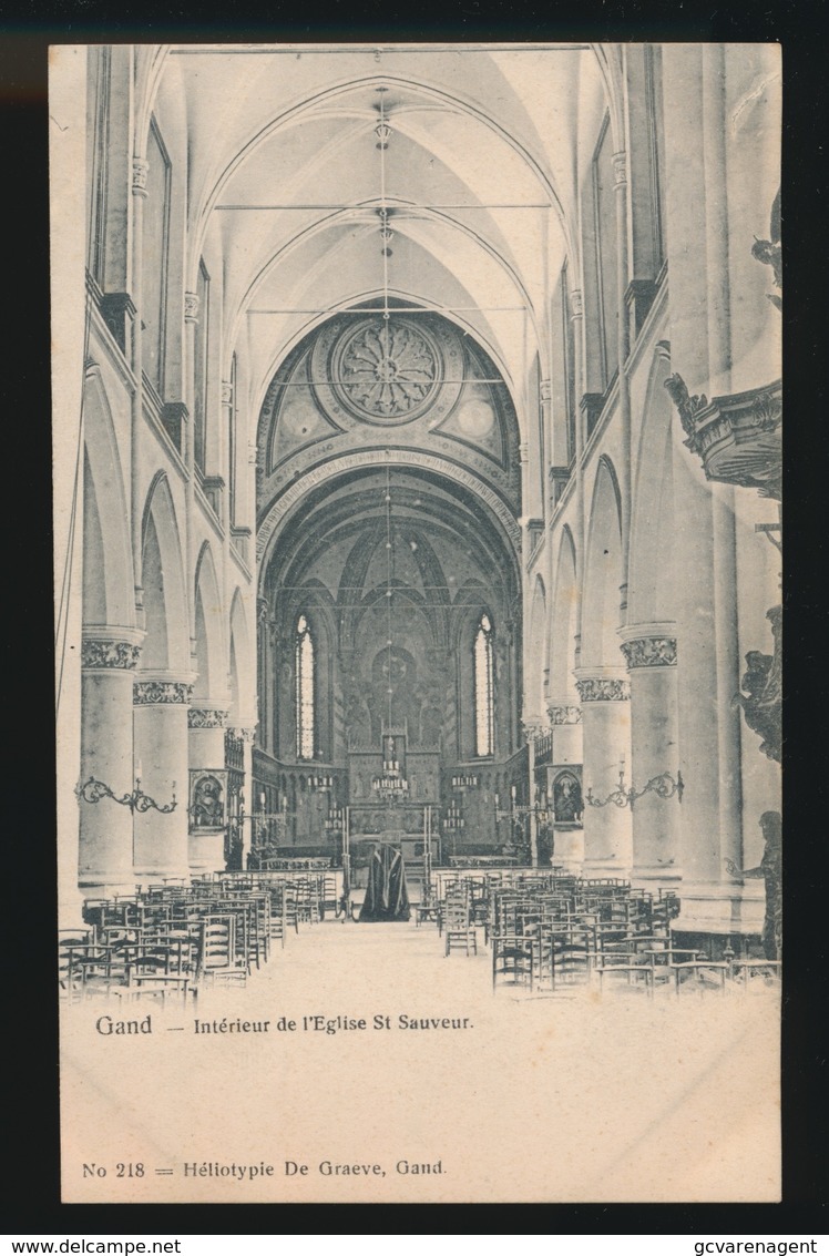 GENT  - INTERIEUR DE L'EGLISE ST.SAUVEUR - Gent