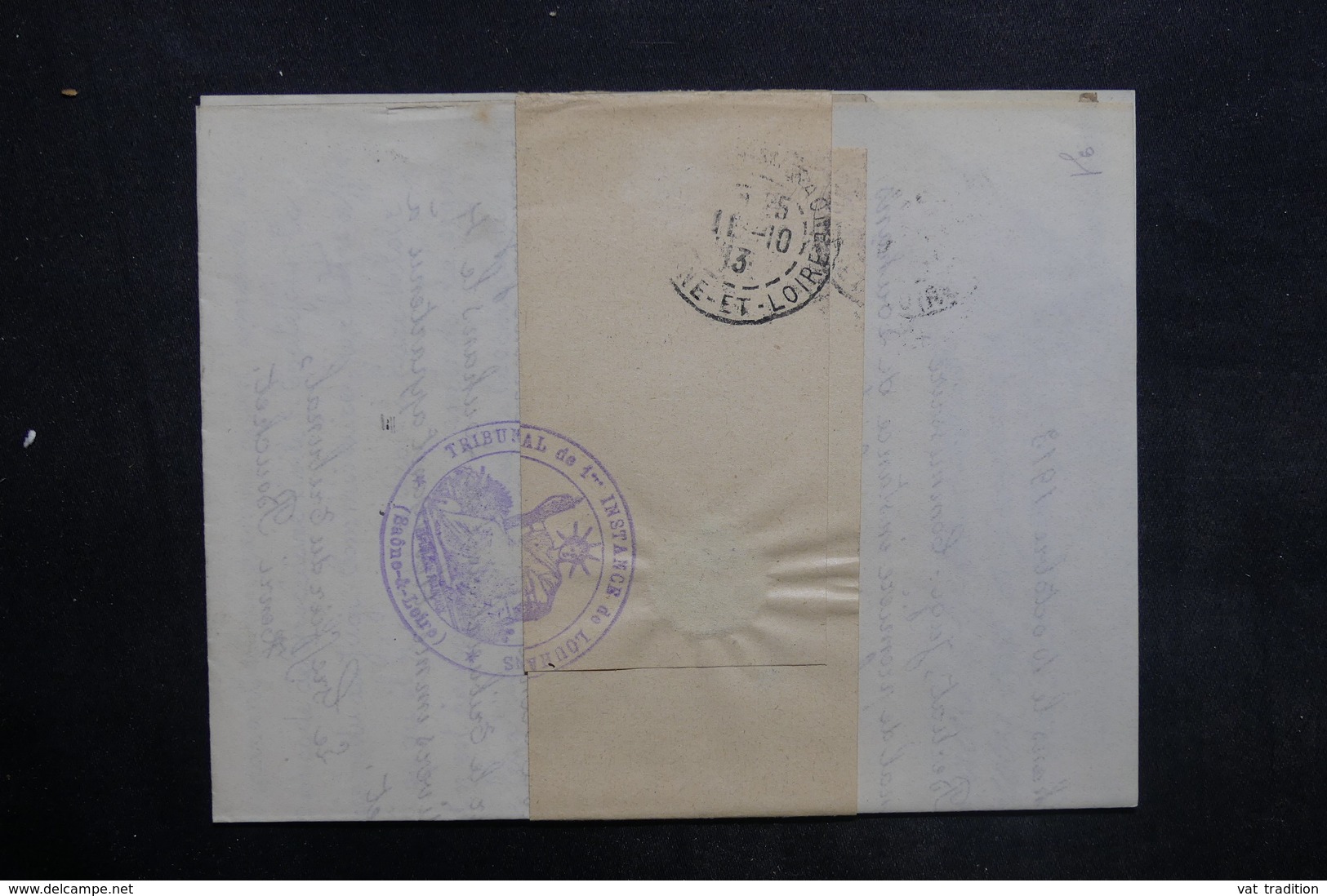 FRANCE - Lettre En Recommandé De Louhans Pour Chalons En 1913 , Affranchissement Semeuse - L 35231 - 1877-1920: Période Semi Moderne