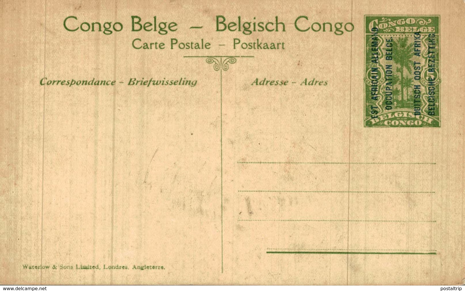 Est Africain Allemand Occupation Belge Le Torpilleur Netta Tordedoboot - Congo Belga