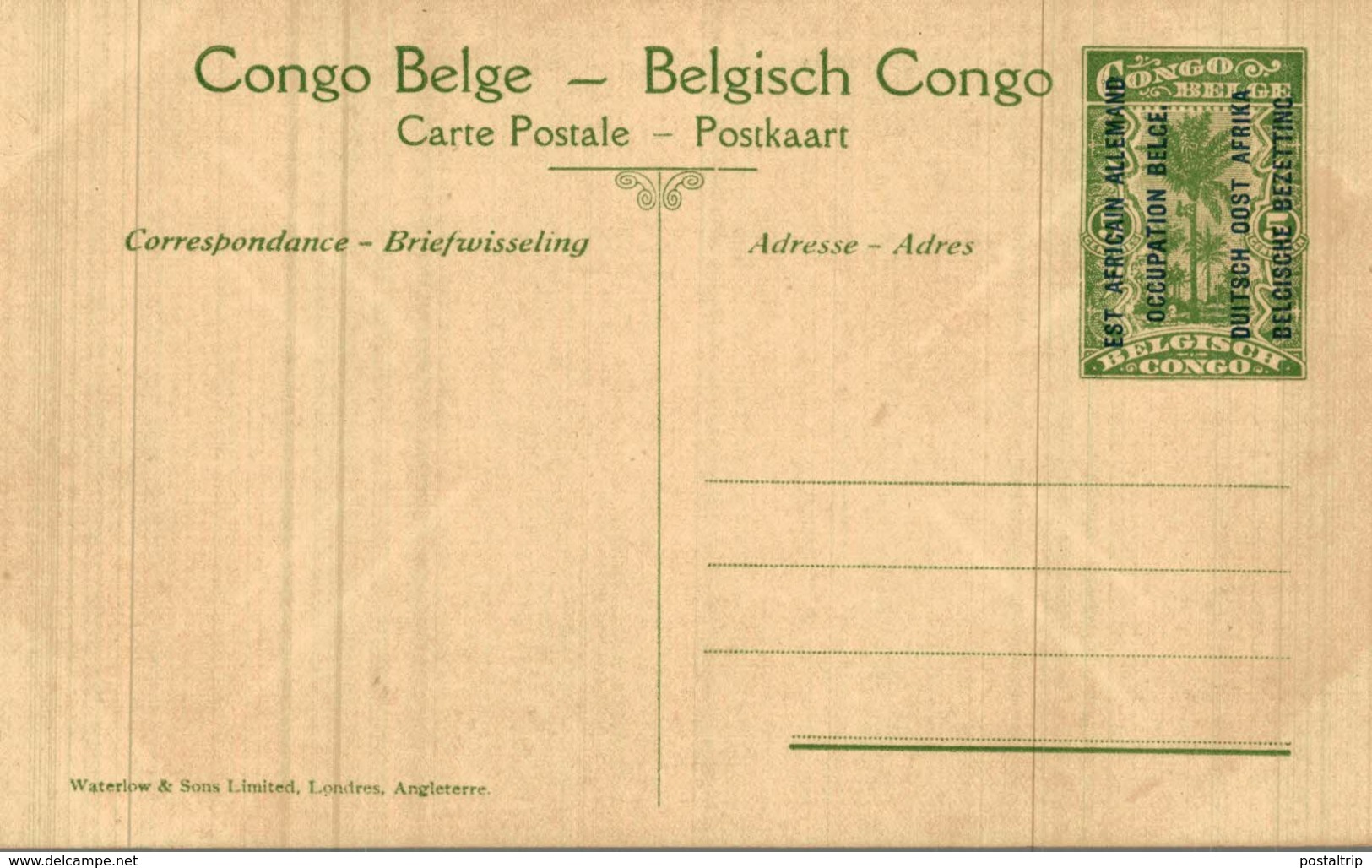 CONGO BELGE , Est Africain Allemand - Kasulu - Le Boma - Congo Belga