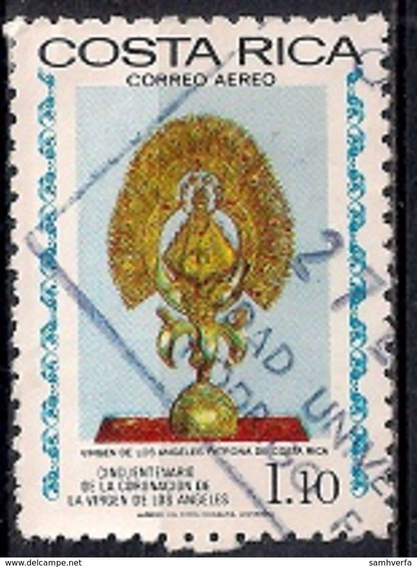 Costa Rica 1977 - Airmail - The 50th Anniversary Of Coronation Of Our Lady Of The Angels - Costa Rica