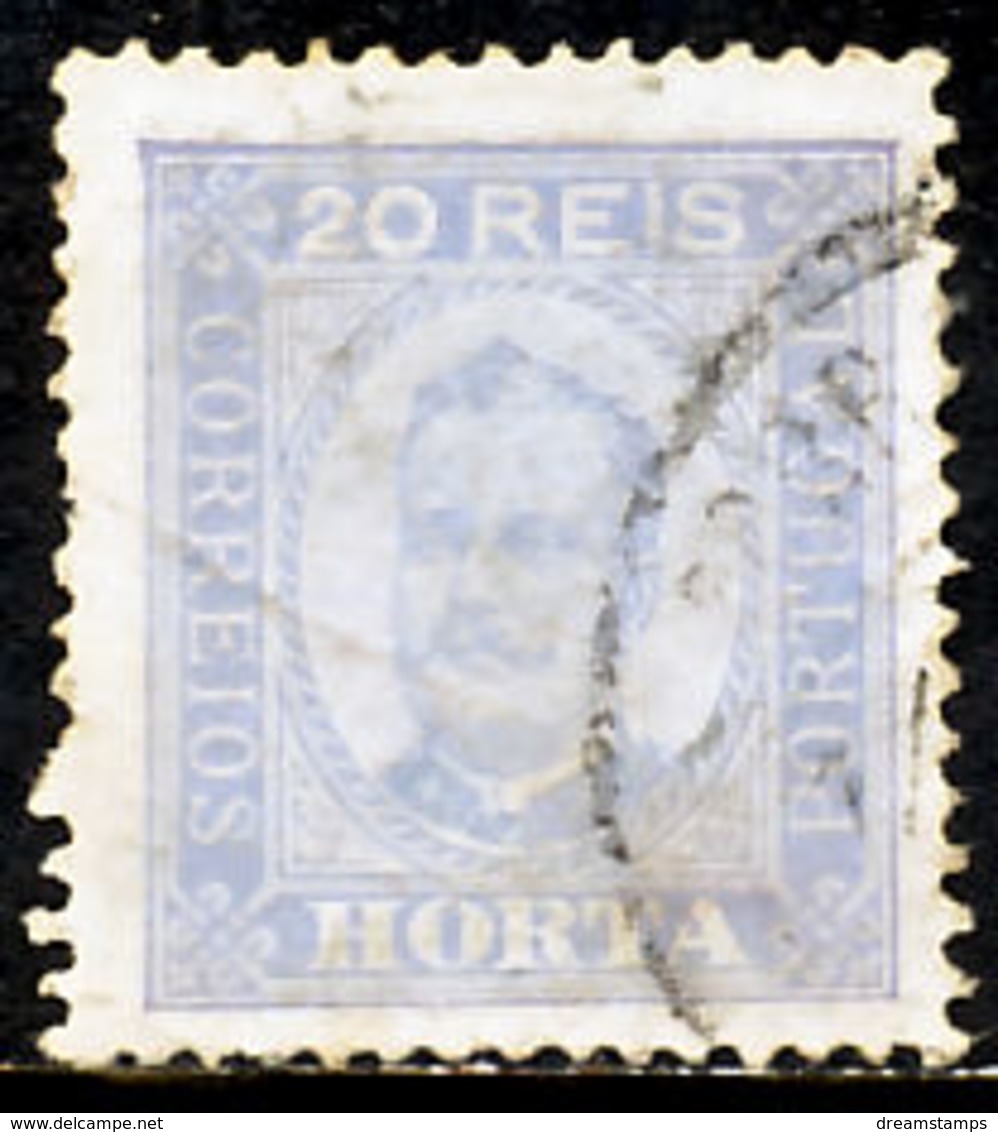 !										■■■■■ds■■ Horta 1892 AF#04ø King Carlos Neto 20 Réis 12,5 (x11288) - Horta