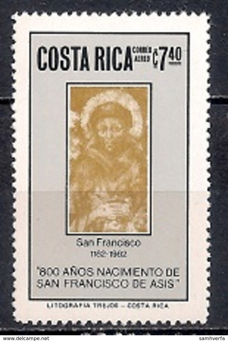 Costa Rica 1983 - Airmail - The 800th Anniversary Of The Birth (1982) Of St. Francis Of Assisi - Costa Rica