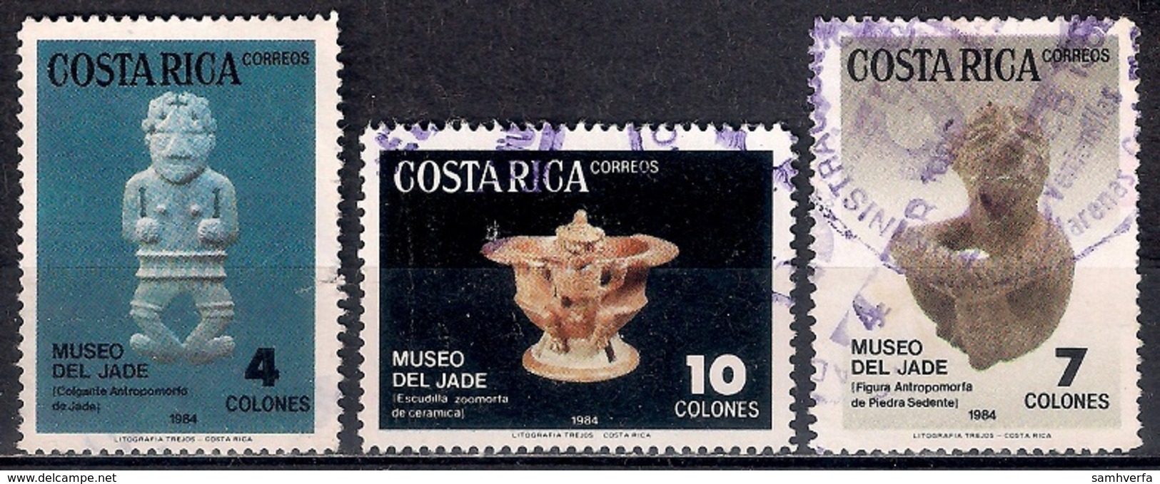 Costa Rica 1984 - Jade Museum Artifacts - Costa Rica