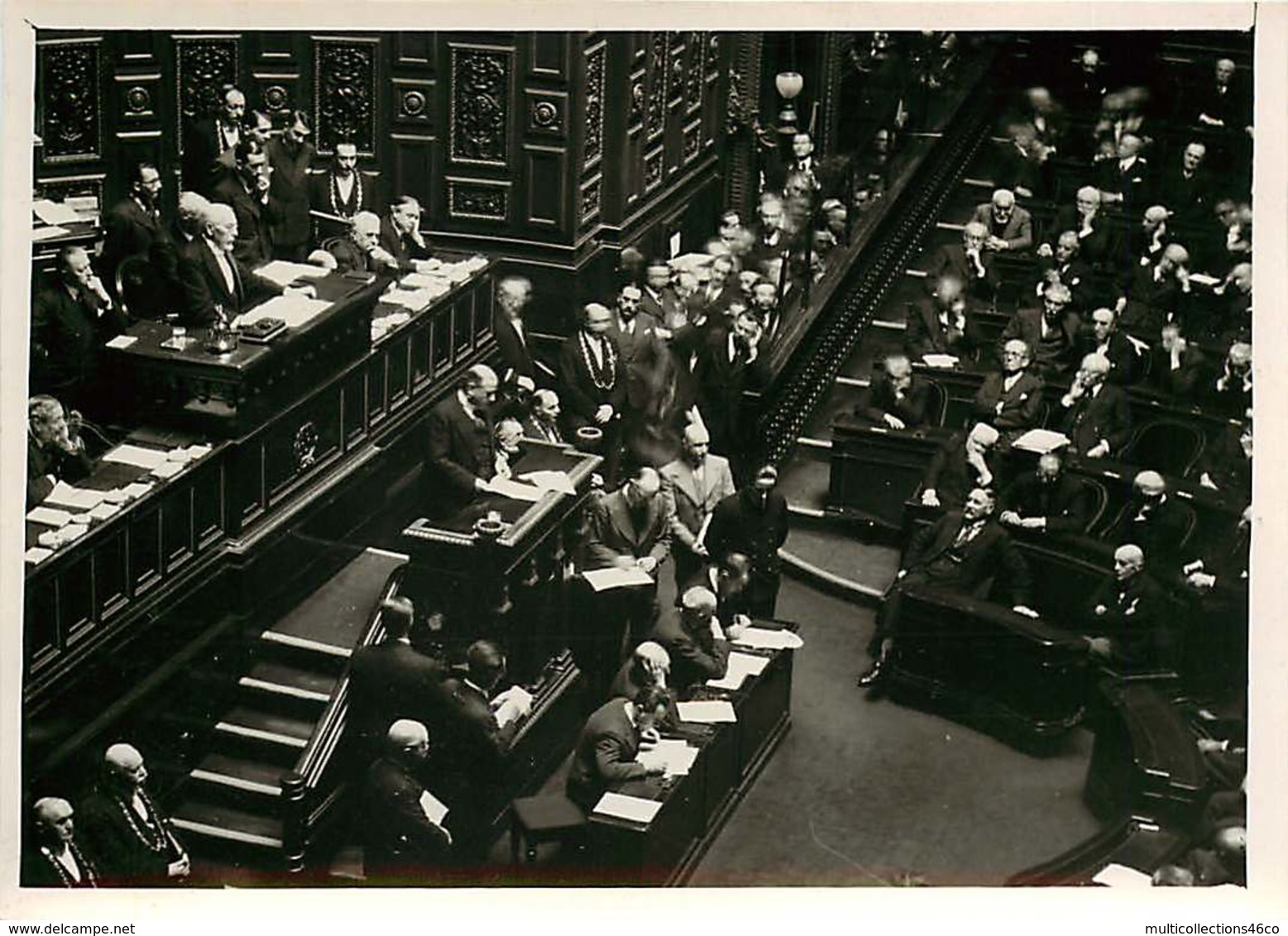 190719 - PHOTO DE PRESSE 1938 - PARIS POLITIQUE - Présentation Nouveau Ministère Au Parlement M DALADIER - Personalidades Famosas