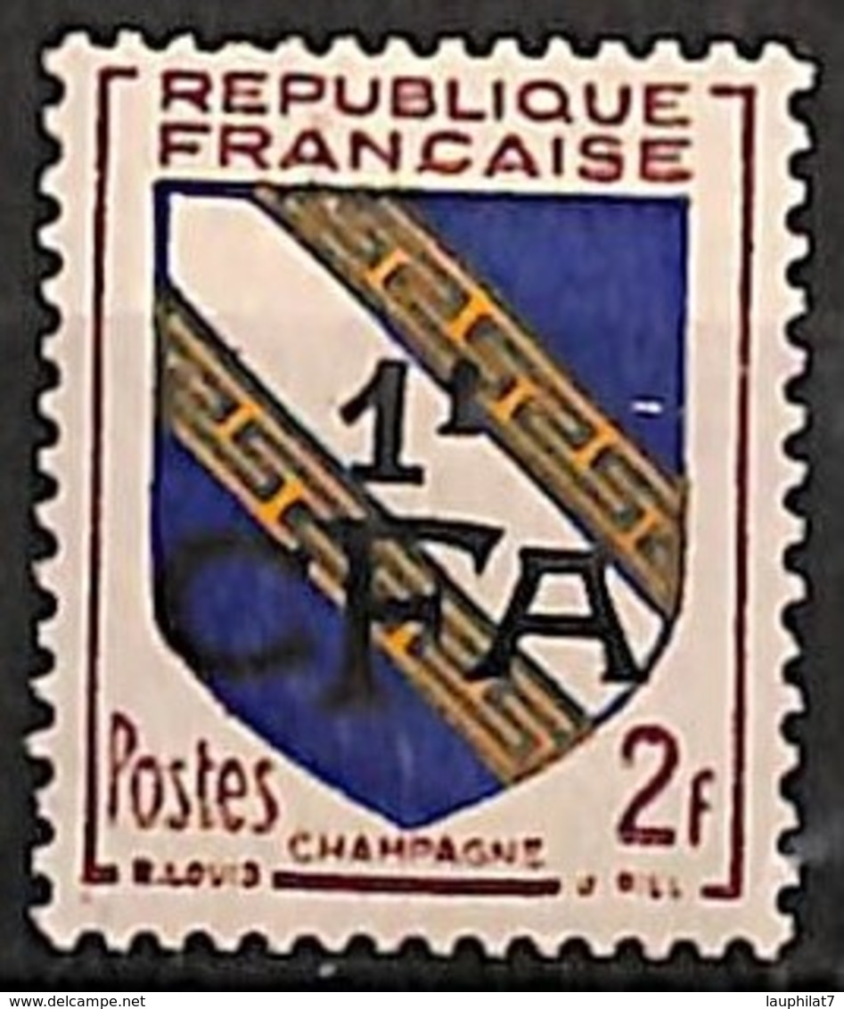 [828444]TB//*/Mh-Réunion 1953 - N° 308, CFA - Champagne, Colonies - Neufs