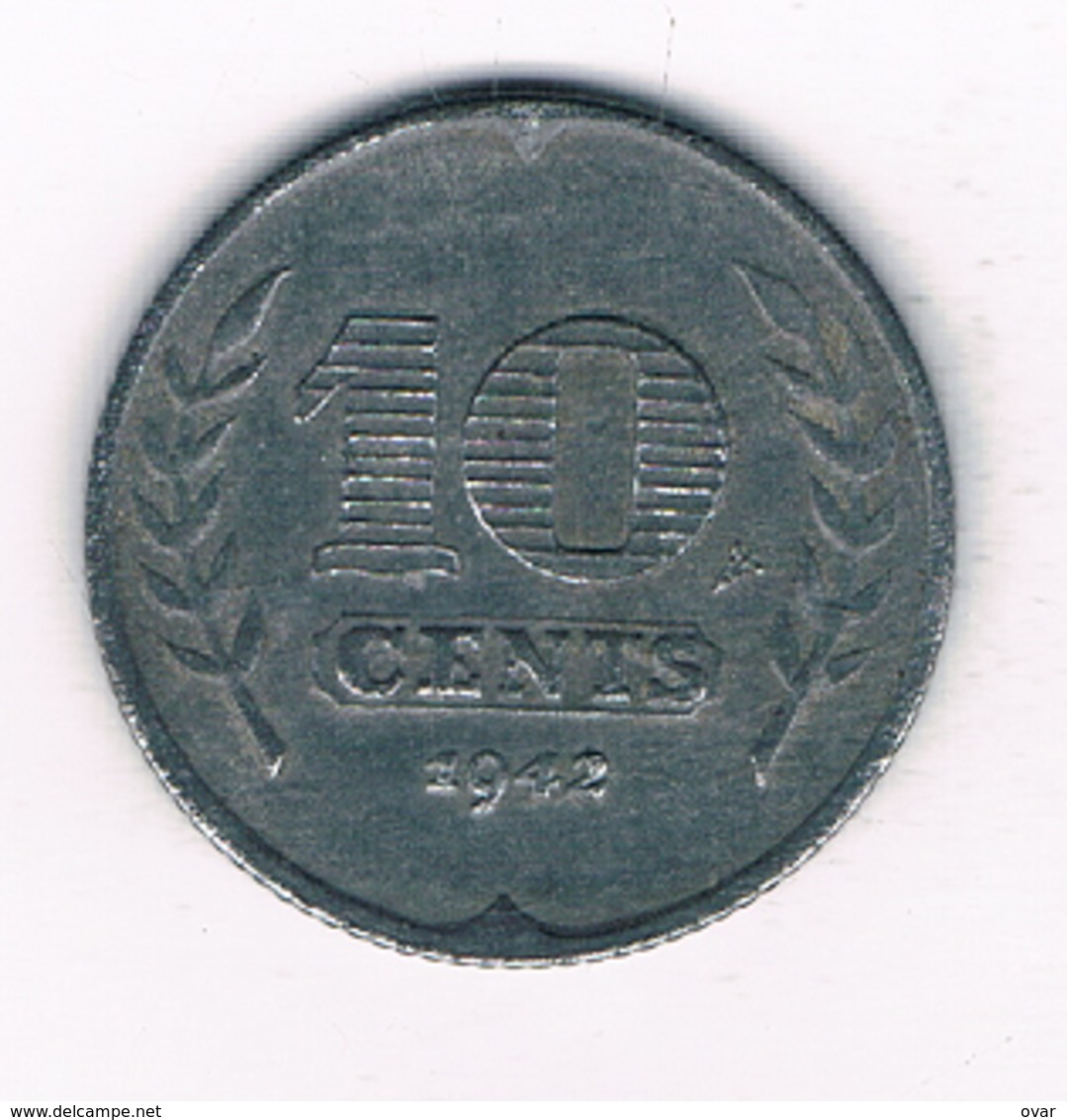 10 CENTS  1942 NEDERLAND /7027/ - 10 Cent