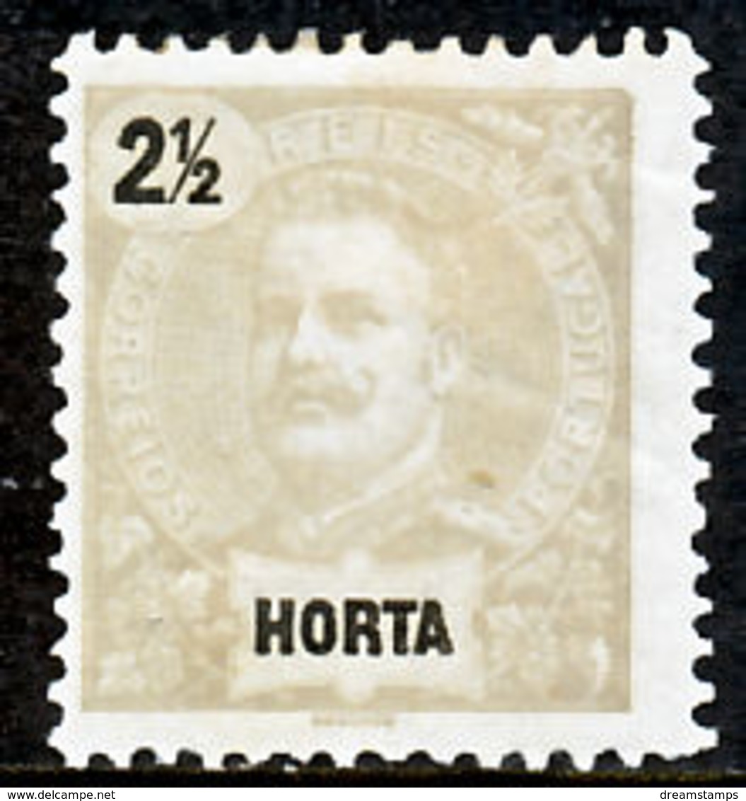 !										■■■■■ds■■ Horta 1897 AF#13* King Carlos Mouchon 2,5 Réis (x9558) - Horta