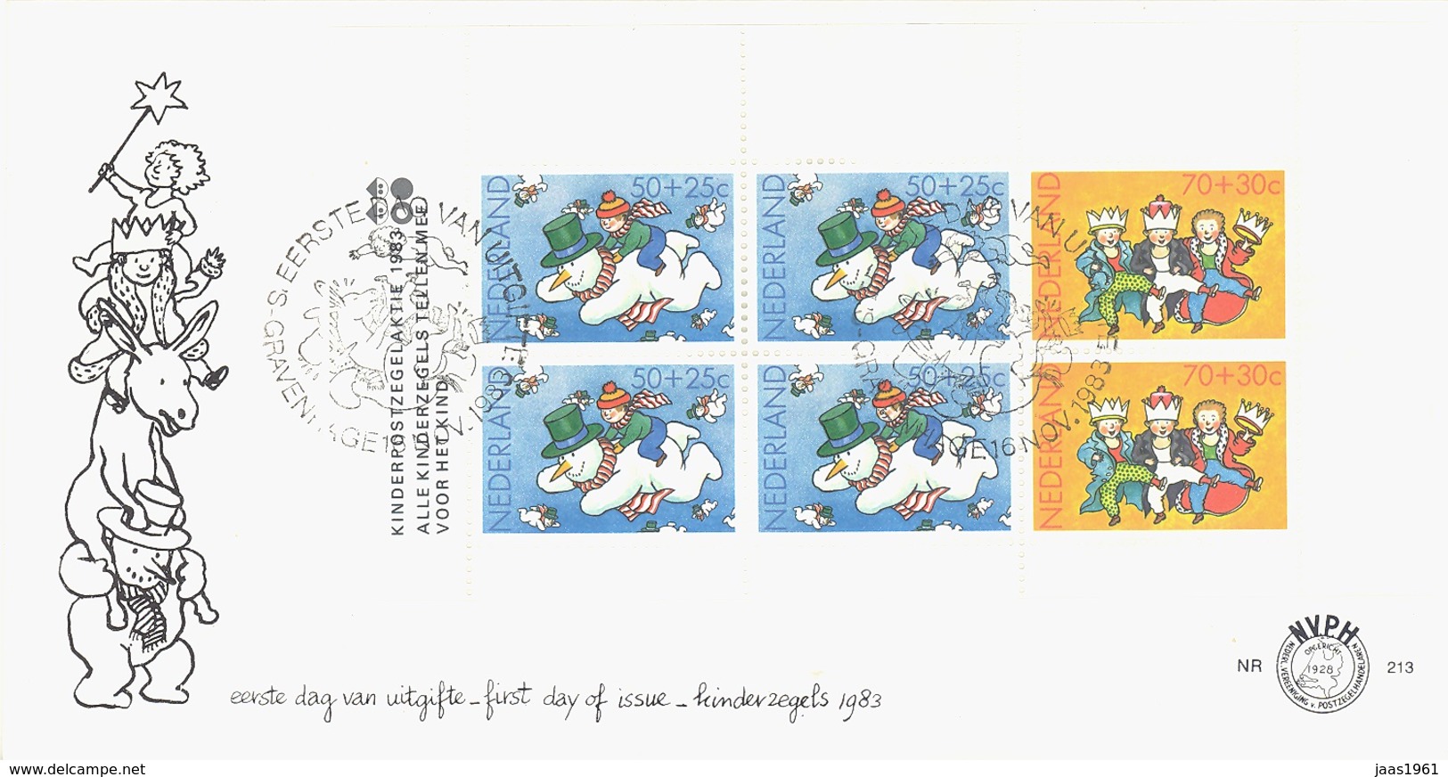 NETHERLANDS. FDC CHRISTMAS. 1983 - FDC