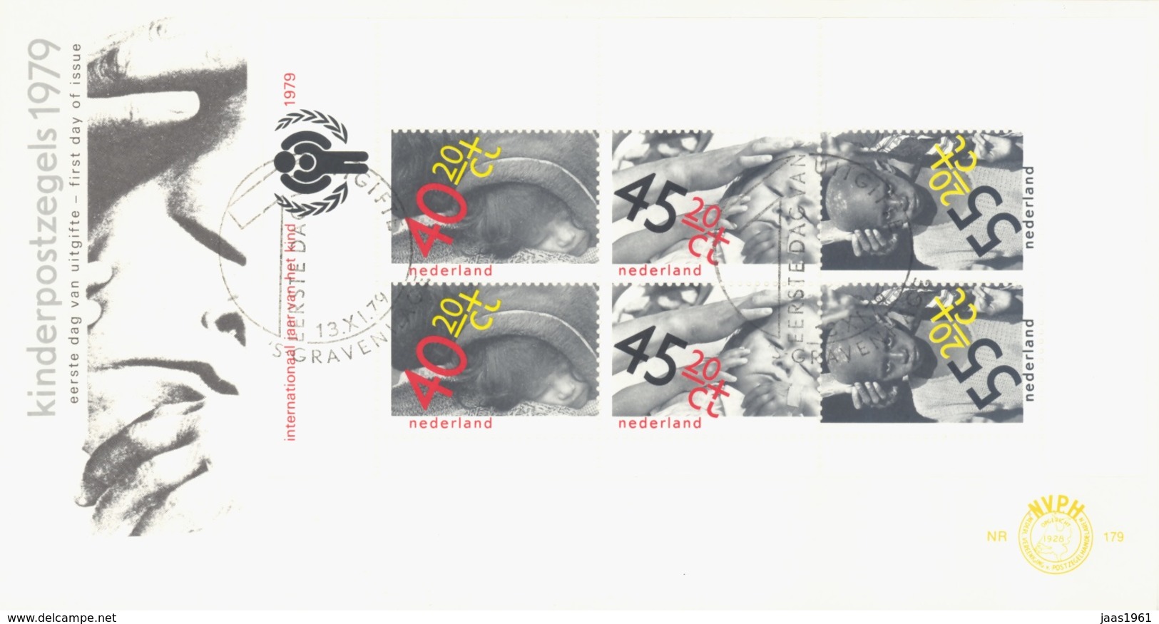 NETHERLANDS. FDC CHILDREN STAMPS. 1979 - FDC