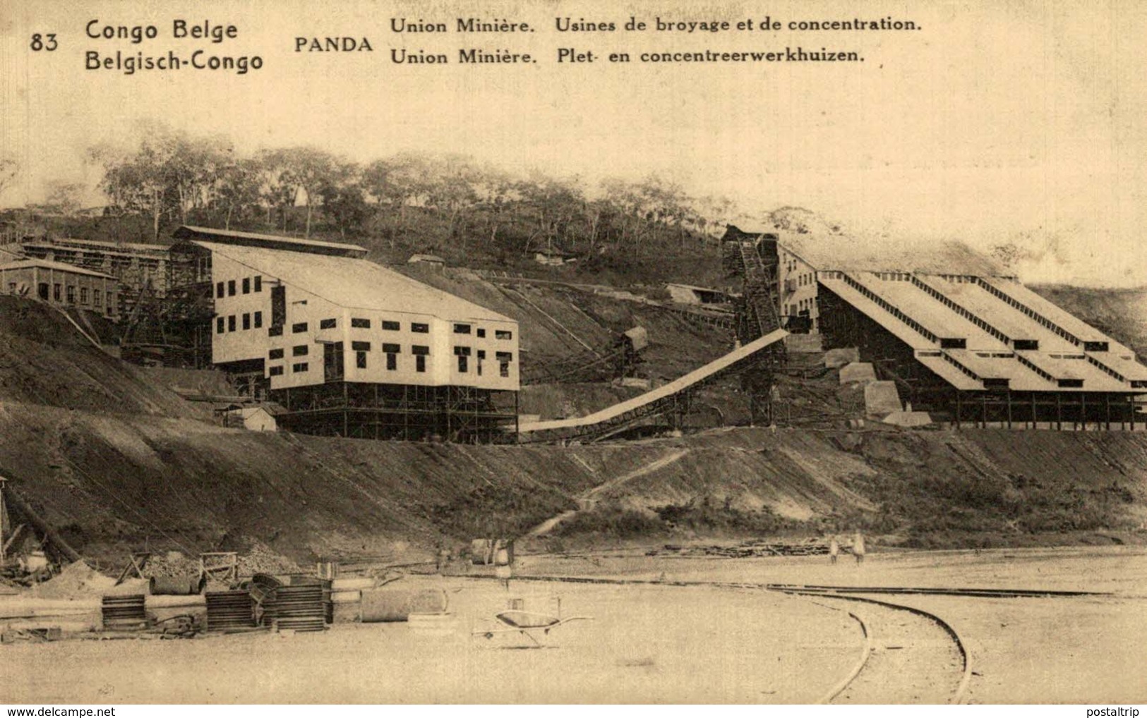 Belgisch Congo Belge Panda Usine De L'Union Minière - Congo Belga